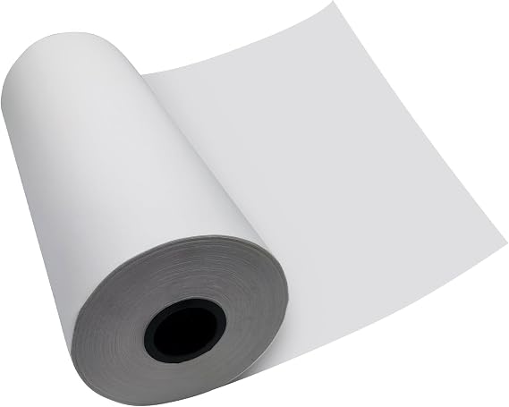Cotton Canvas Roll, 81cm × 10m Canvas for Painting 280 GSM Pre-Primed Pure White Artist Canvas Strong Woven Painting Cloth for Acrylic & Oil
