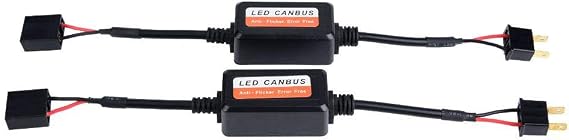 Anti Erreur H7 Suitable for Resistors for H7 LED Suitable for 2 LED Decoders Car LED Headlight Decoder Radio Anti Interference Error Canceler Filter Warning Error Decoder