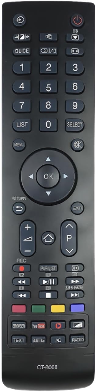 CT-8068 Replacement Remote Control for TOSHIBA LED LCD TV 32L5650VN 55L5650VN 40L5650VN
