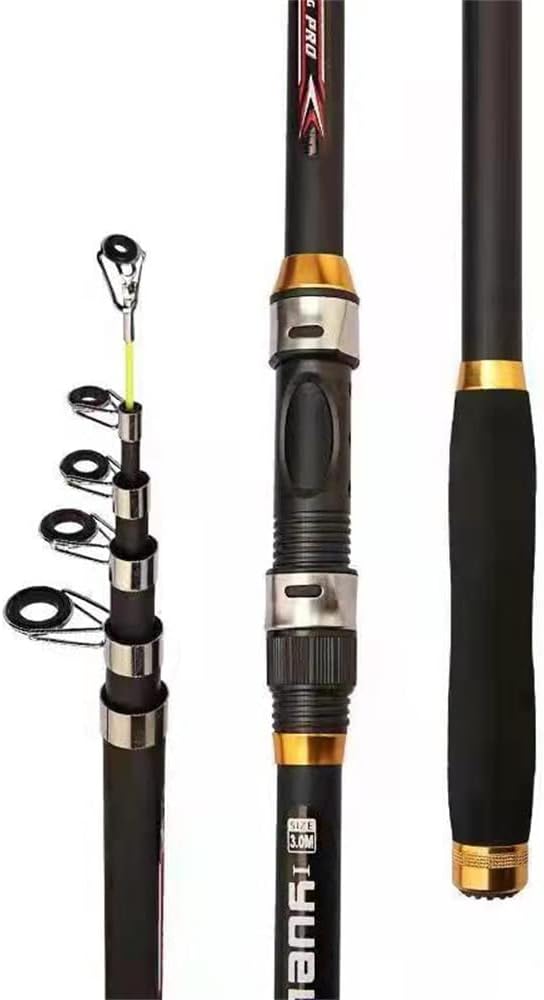 Sea Pole Fishing Rod, Super Hard Set, Sea Rod, Drop Rod, Fishing Rod, Sea Fishing, 12.8 ft 3.6 m, Carbon Telescopic Fishing Rod, Portable, Carbon, Small Throw, Five-eyed, Float Fishing, For