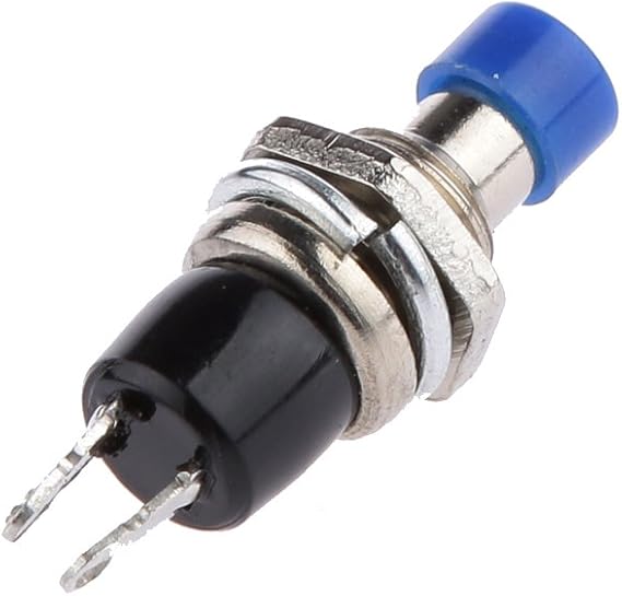 Mini Momentary Push Button Switches Push on Release off Pack of 10 Blue