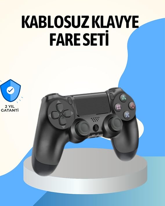 Kablosuz Oyun Kolu Ergonomik Çift Titreşimli