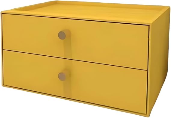 ThriVing Tabletop Chest, Mini Chest, Trinket Storage Box, Storage Box, Stacking Chest, Multi-tiered Type, Multi-functional, Cosmetics, Documents, Miscellaneous Goods, Drawer Box, Wooden Drawer