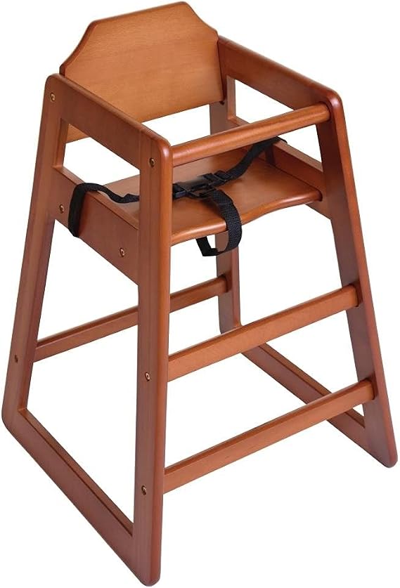 Bolero DL901 High Chair, Dark Wood Finish