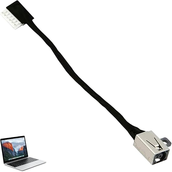 DC Jack Compatible with Dell Inspiron 3501 3502 3505 3511 5493 5593 5594 Vostro 3400 3401 3405 3500 3501, Charging Port DC Power Socket Replacement DC-IN Connector Laptop Repair Part