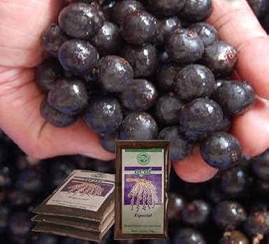 FRUTA FRUTA Acai Pulp, Frozen, 14.1 oz 400 g x 3 Pcs, Low Sugar, Plain, Made in Brazil
