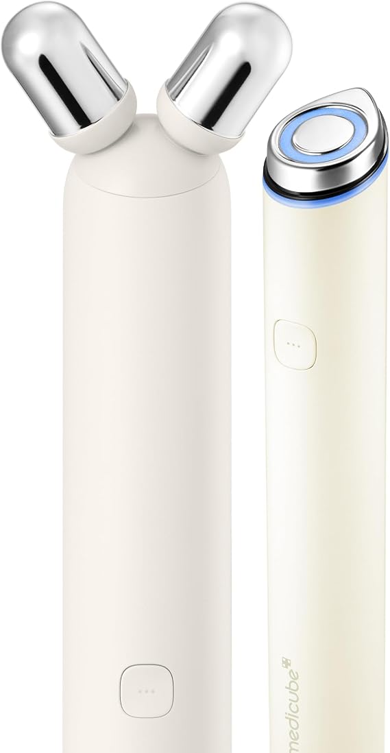 medicube Mini Booster Pro Plus Face Roller Device Set - Face & Body, Beige