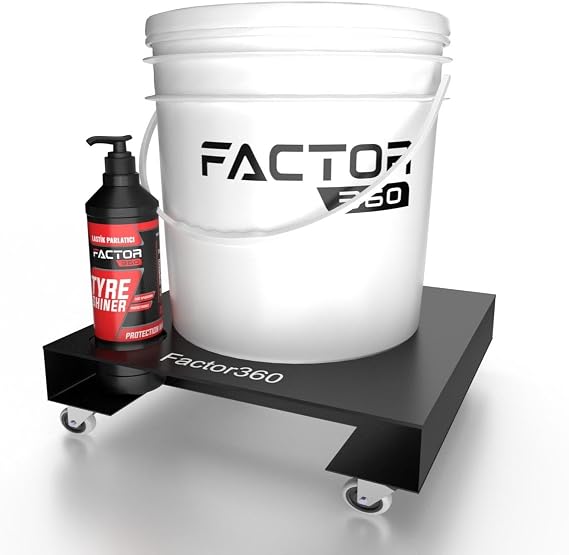 Factor360 Metal Kova Taşıyıcı Detailing Bucket Dolly Tekerlekli Stand