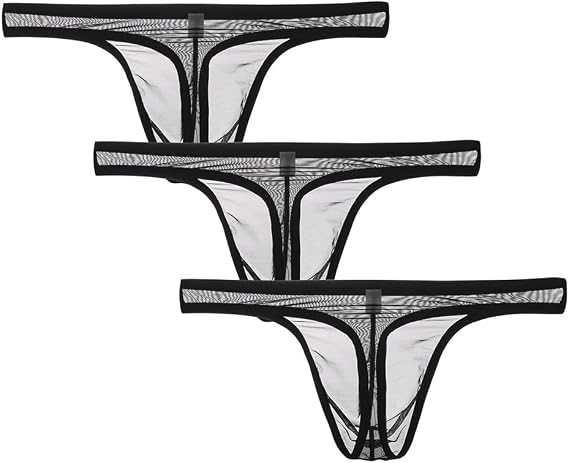 Herren String Tanga Slips Transparent Unterwäsche Sexy Unterwäsche für Männer