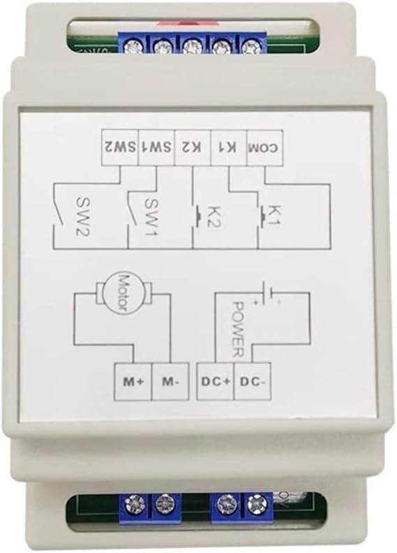 DC Motor Forward Reverse Controller 20A 6-36V Control Module With Case,For Linear Actuator, Electric Curtain, Roller Shutter