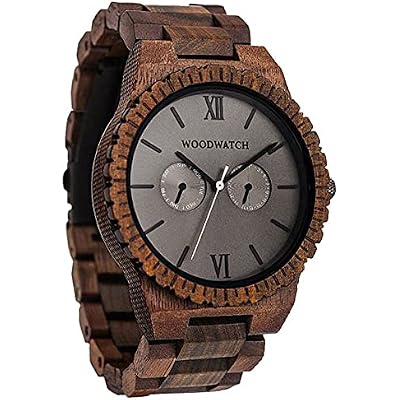 WoodWatch Urban Jungle Holzuhren für Herren - Armbanduhr Holz männer Premium Wood Watch for Man umweltfreundliches Produkt wir Pflanzen 1 Baum für Jede Uhr