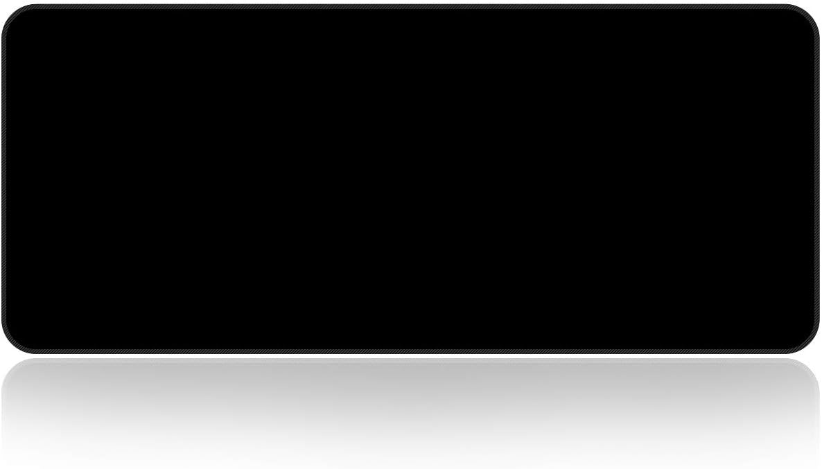 Qisan Large gaming Mouse Pad/Mat Extended Large Size Mousepad for Computer Laptop 31.5"x11.8"x0.15" Keyboard Pad Desk Pad with Anti-slip Rubber Base Rectangle Mouse Pad Mat-Black