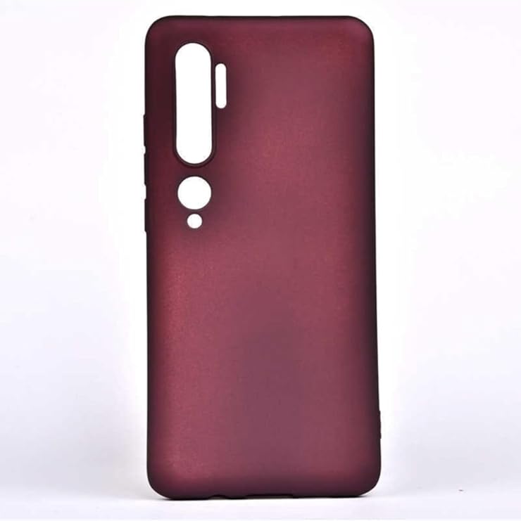Xiaomi Mi Note 10 Uyumlu Yumuşak Silikon Kılıf, Mürdüm