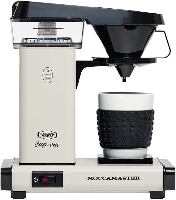 Moccamaster Cup-One, Small Filter Coffee Machine, Off-White