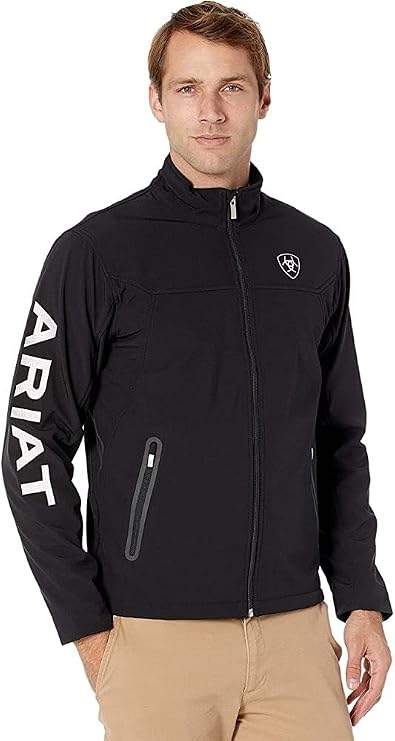 ARIAT Mens New Team Softshell Jacket - Navy Blue
