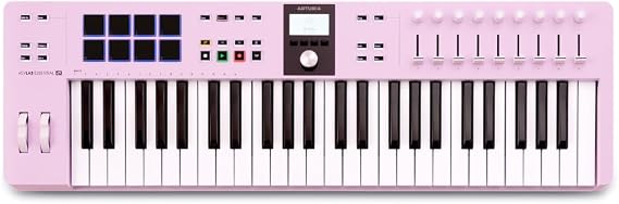 Arturia KeyLab Essential 49 MK3 MIDI Keyboard Controller – Limited Edition Rose Quartz