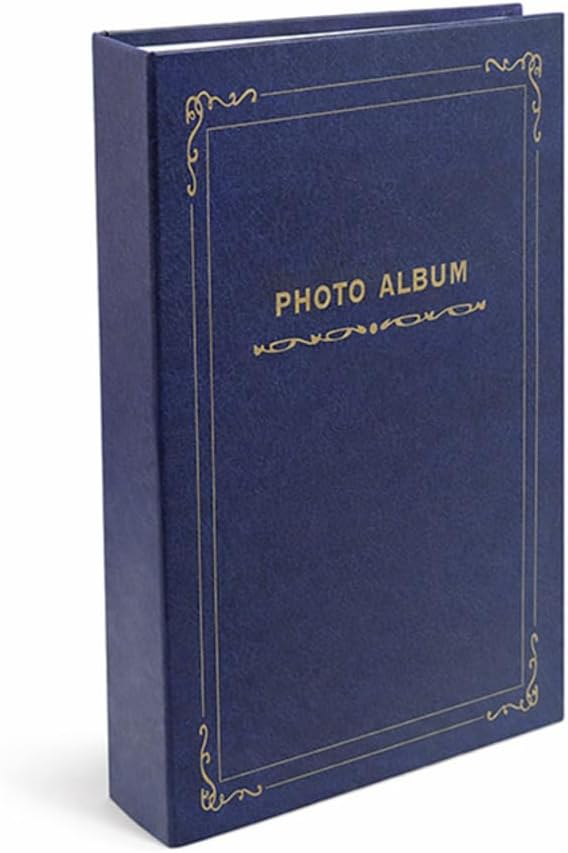 Rabsev RS094 Fotoğraf Albümü, Mavi, 10x15 cm, 300 Fotoğraf Kapasiteli, Nostaljik Tasarım