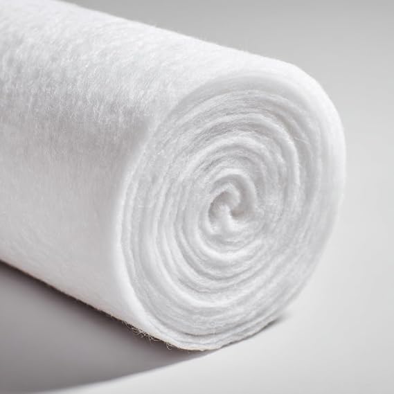 Opulent Home Premium Wadding Roll for Quilting, Crafts, Upholstery & Sewing – 10 Metres Length, 200gsm / 6oz – 27” Wide – Hypoallergenic Recycled Polyester – Soft, Durable, Washable
