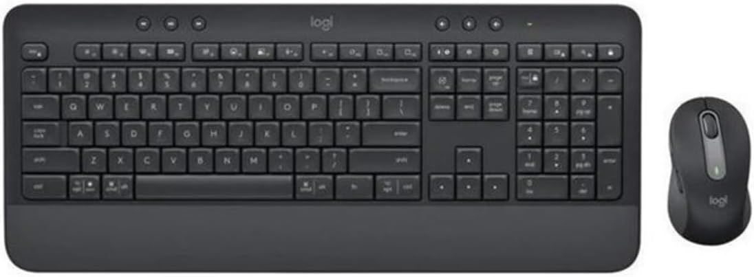 Logitech Signature MK650 Multi-Device Bolt Alıcılı Bluetooth Kablosuz Klavye ve Mouse Seti Türkçe Q - Siyah