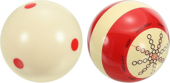 PATIKIL Billiard Practice Training Cue Ball, AAA-Grade Pro Cup Standard Pool Cue Ball with Red Dots Billiard Accessories