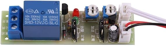 Akozon Timer Relay Delay DC 12V Time Relay Adjustable On Off Control Switch Trigger Cycle Time Switch Relay Module Trailing Relay Module 0-15min Countdown Timing Delay Timer Switch
