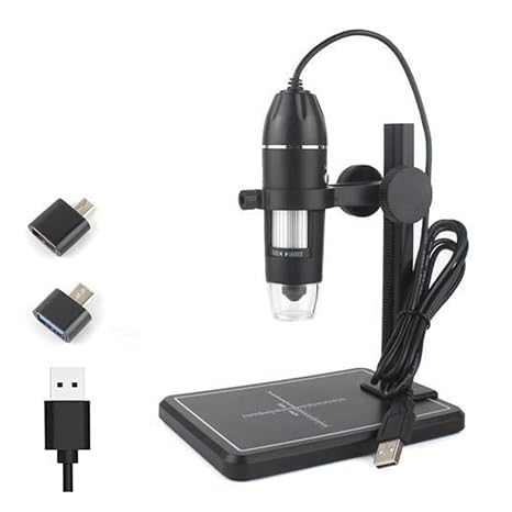 Microscope Observation 1000X /1600X LED USB Digital Microscope Portable Electronic Camera Microscopio(USB Lift Stand,1600X)