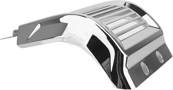 Motorcycle Exhaust Pipe Motorcycle Front Bottom Spoiler Mudguard Air Dam Chin Fairing For Harley Sportster XL Iron 883 1200 Models(Chrome)