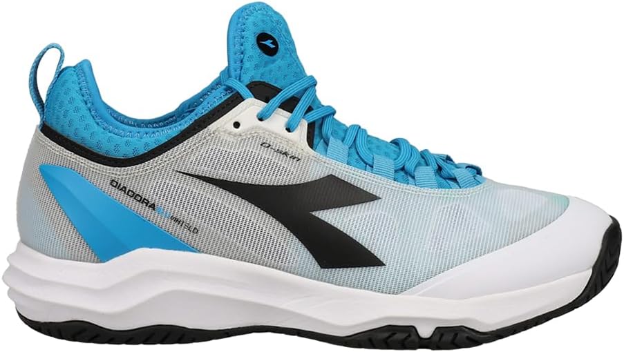 Diadora Men's Speed Blushield Fly 3 + AG (White/Black/Jewel Blue)