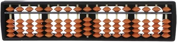 Mathematics Beginners 17 Digit Rods Children Standard Abacus Soroban Calculator Counting Tool Kids and Adults Geometric Puzzle Cube by Hey Play
