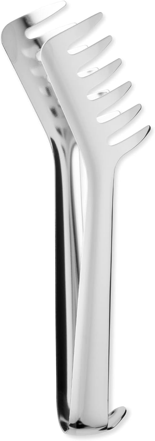 Alessi 502 - Spaghetti Tongs, Stainless Steel Kitchen Utensils, in Stainless Steel, 19 cm