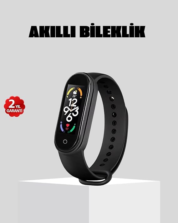 YamanHobi Bluetooth Akıllı Bileklik Spor Modlu Kalp Atış Takipli Uyku Analizli -