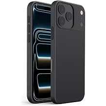 gueche Case for iphone 17 pro max Cover, Premium Flexible Thin Cover Shock Proof with Drop Protection Coque Funda compatible with iphone 17 pro max Basic Phone Case Hülle - Black