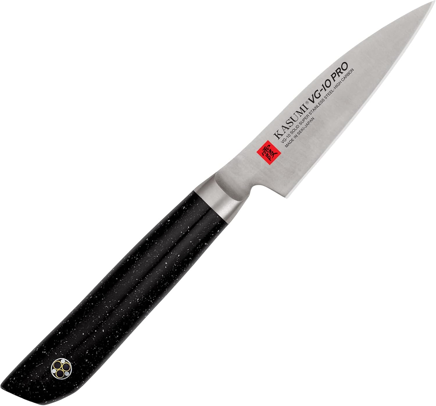 Sumikama 52008 Kasumi VG-10PRO Paring Knife, 3.1 inches 8 cm, V-Gold No. 10, With Honbade, Made in Japan, Seki City, Gifu Prefecture