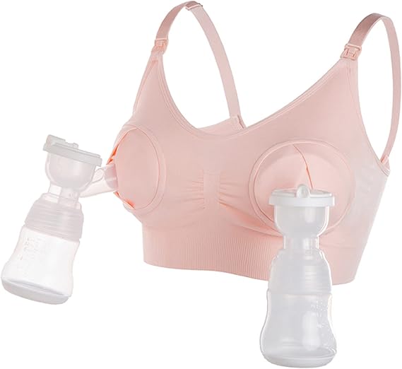 LEAPOVER Women Hands Free Breast Pump Breast Feeding Pump Pumping Bra Maternity Adjustable Nursing Bra