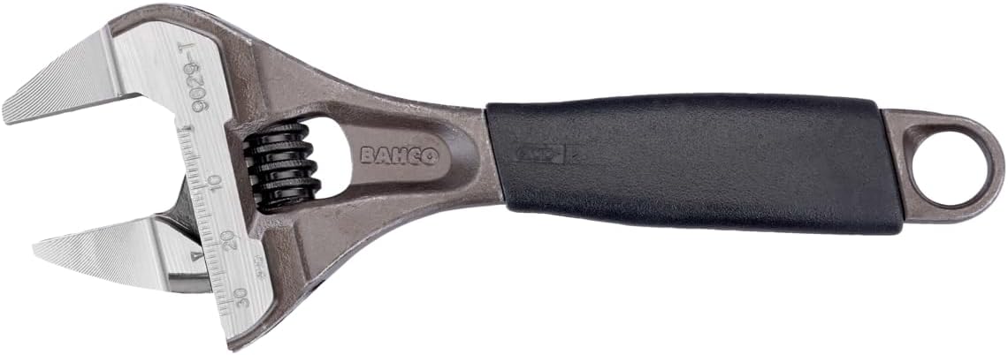 Bahco ERGO™ Kurbağacık Anahtar 6 inç Geniş Ağızlı Ekstra İnce Dişli 9029-T