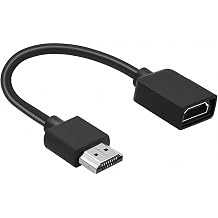 1 PCS HDMI Extension Cable,4K Hdmi Extender, Hdmi adapter,HDMI Male to Female Cable, Adapter Cable Compatible for TV Stick, Roku stick, Blu-Ray,PS3/PS4, Plug &play (Black)