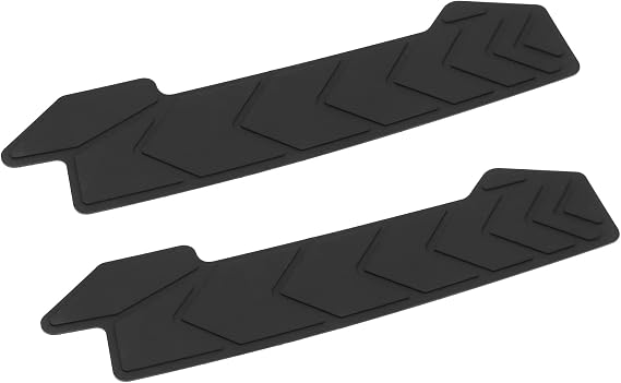 Pack of 2 Bicycle Frame Protectors Bicycle Chainstay Protection Silicone Bicycle Frame Protective Pad Cover for All Bicycle Types BMX Road Bikes Mountain Bikes Black