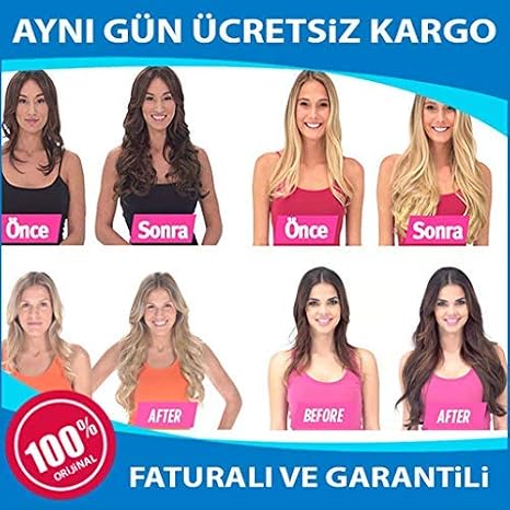 Diğer Daha Uzun ve Gür Saçlar için Secret Extensions. (Kumral)