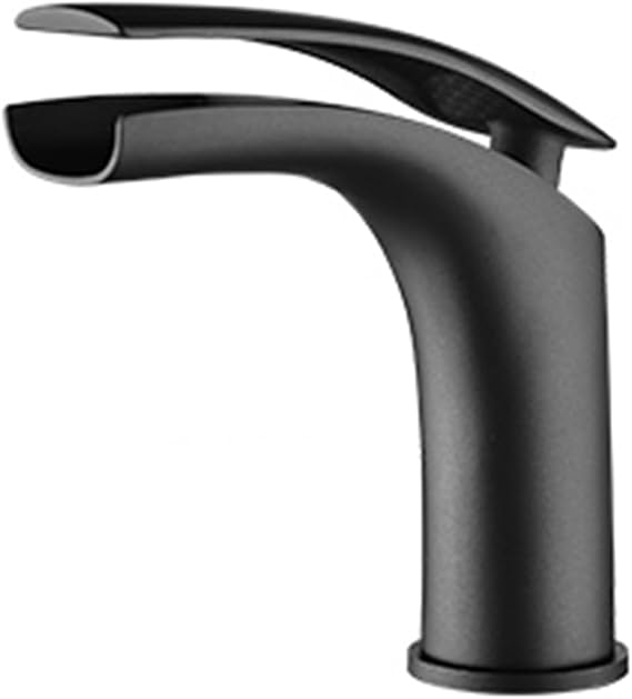 BiaoTeng Lavatory Faucet Waterfall Faucet Waterfall Washbasin Single Lever Mixing Faucet Washbasin Bathroom Faucet Washbasin Faucet Single Hole Faucet Brass Basin Faucet Mixing Faucet 1 Hole Sink