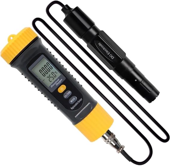 High Accuracy Dissolved Oxygen Meter Water Quality Tester Portable LCD Display