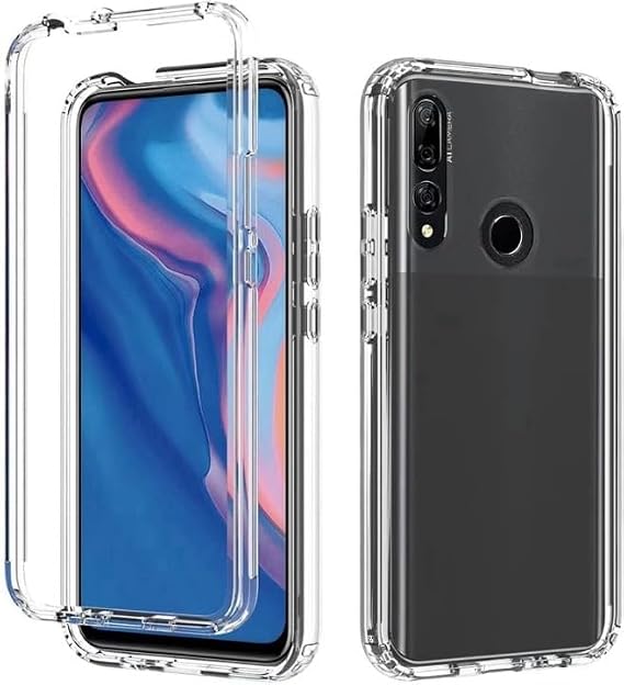 ile uyumlu Şeffaf Clear Silikon Yüksek Kalite Darbeye Dayanıklı Şık Telefon Kılıfı (Huawei Y9 Prime 2019 / Psmart Z)