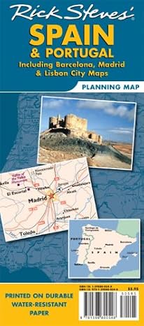 Rick Steves'in Ispanya ve Portekiz Haritasi: Barselona, Madrid ve Lizbon dahil