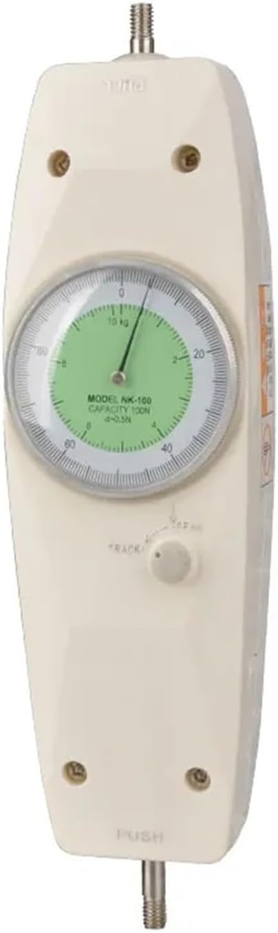 Dynamometer Pointer Push Tension Meter Dynamometer Dial Push Pull Gauge Analog Dynamometer Force Measuring Instrument Push-Pull Push-Pull Testing Device 500N 50KG