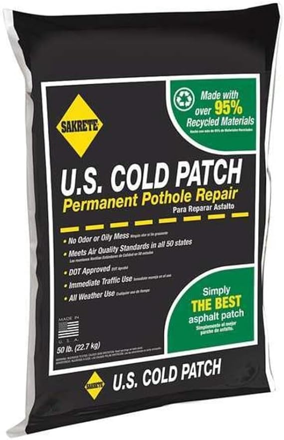 US Cold Patch, 50 lb. Bag, Black