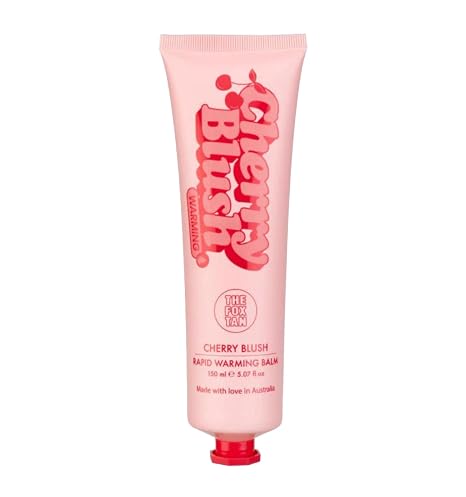 The Fox Tan Cherry Blush Rapid Warming Balm - Tanning Accelerator for Sun & Solarium Warming Formula with Shimmer Effect for a More Intense Tan 150ml