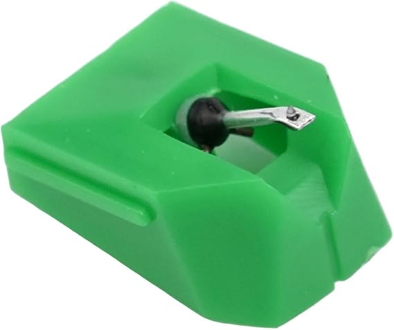 VMN95E Replacement Needle for Audio Technica AT-LP120X Vinyl Record Turntable Compatible with VM95 Series Cartridges Elliptical Stylus(Green)