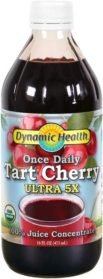 Dynamic Health - Organic Tart Cherry Juice Concentrate Super 5 X - 16 lbs