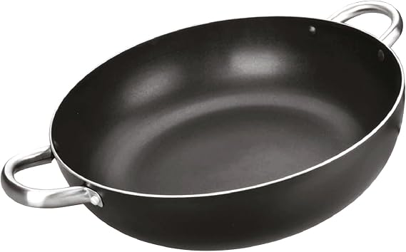 IBILI i-Chef 403340 Deep Frying Pan with 2 Handles, Black, 40 cm