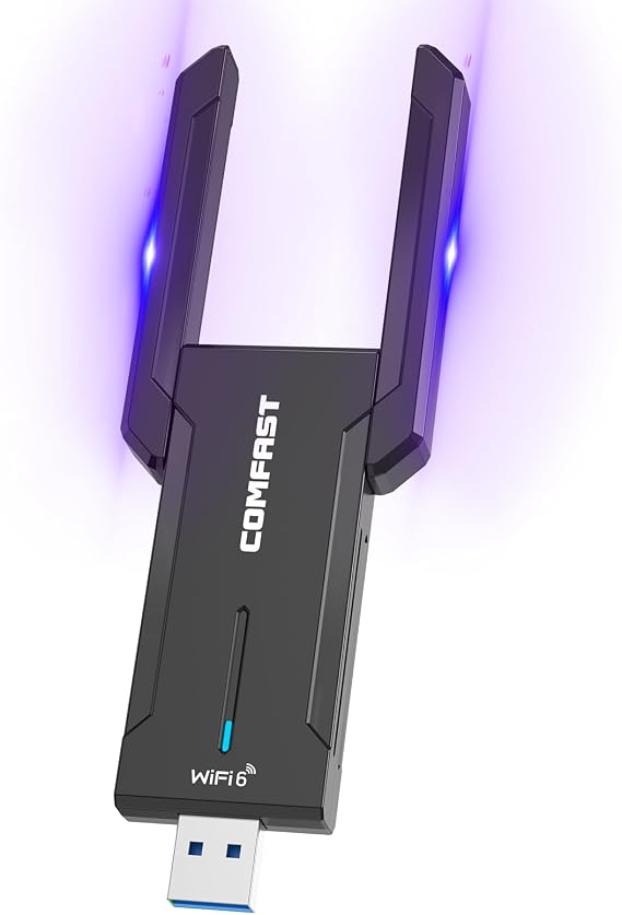 COMFAST 5400Mbps USB WiFi Dongle for PC USB 3.0 WiFi Adapter Tri-Band