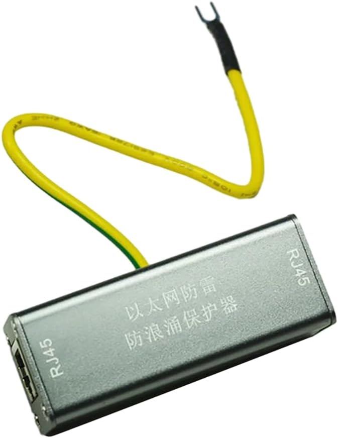 Ethernet Surge Protector; Network Device Surge Protector, Ethernet SPD 8-Core Network Cable Interface Monitoring Arrester 1PC
